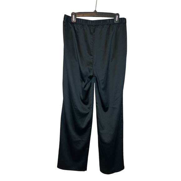 Eileen Fisher Recycled‎ Polyester Satin Pant in Black Size Small - Picture 2 of 4